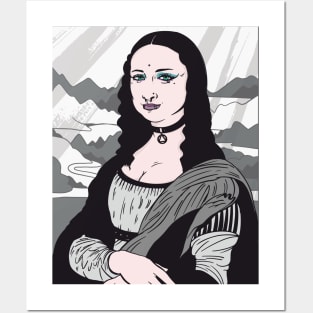 Funny Goth Mona Lisa | Da Vinci Parody Posters and Art